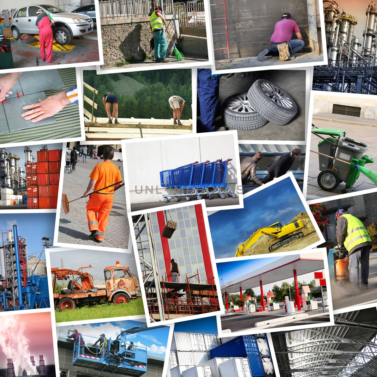 a Collection of images related to the work
