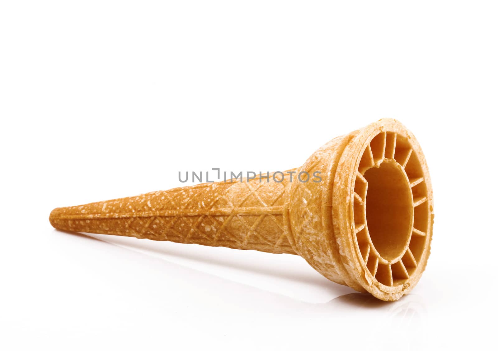 isolated cone for ice cream on white background