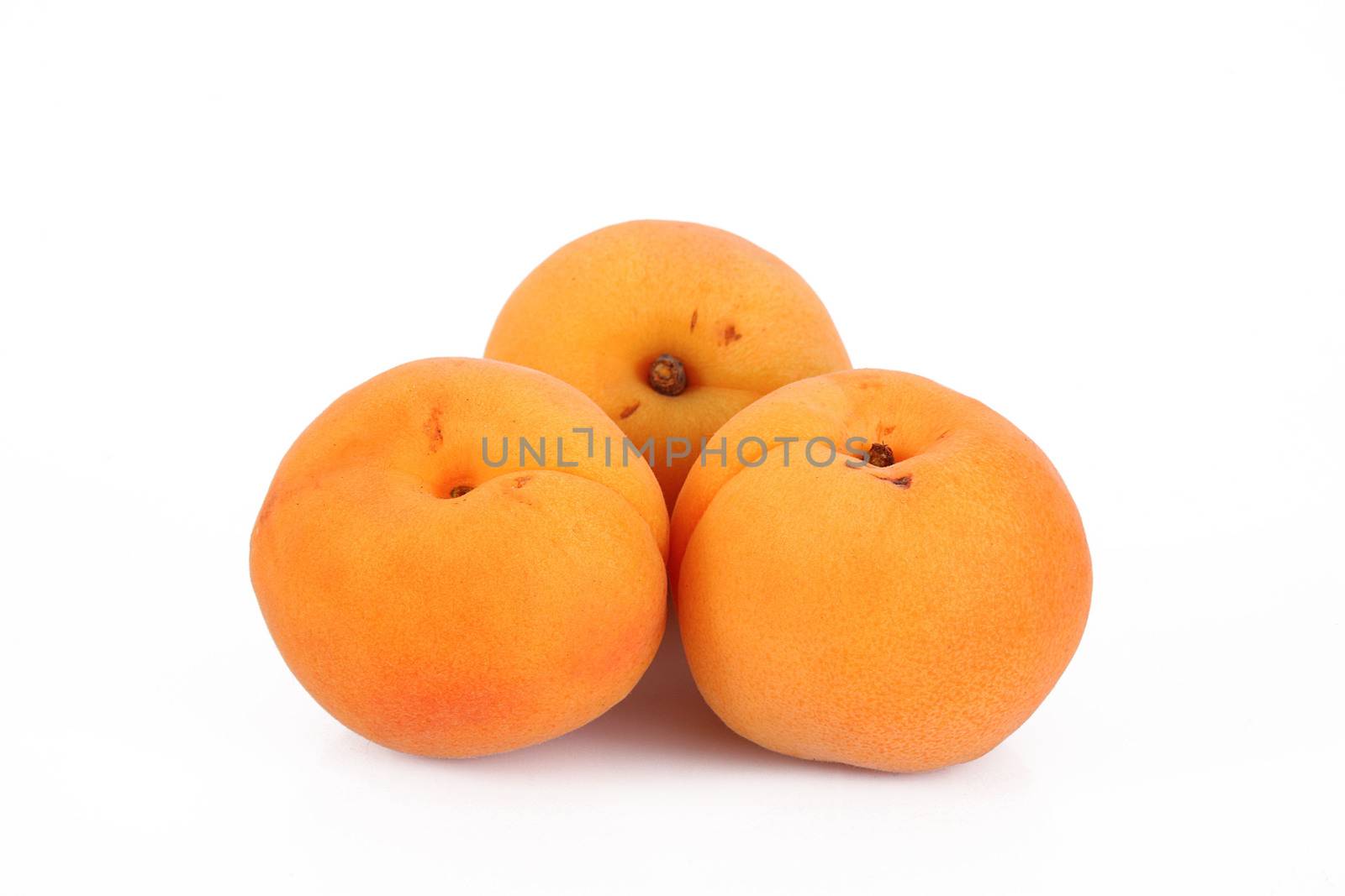 apricot fruit isolated on white background