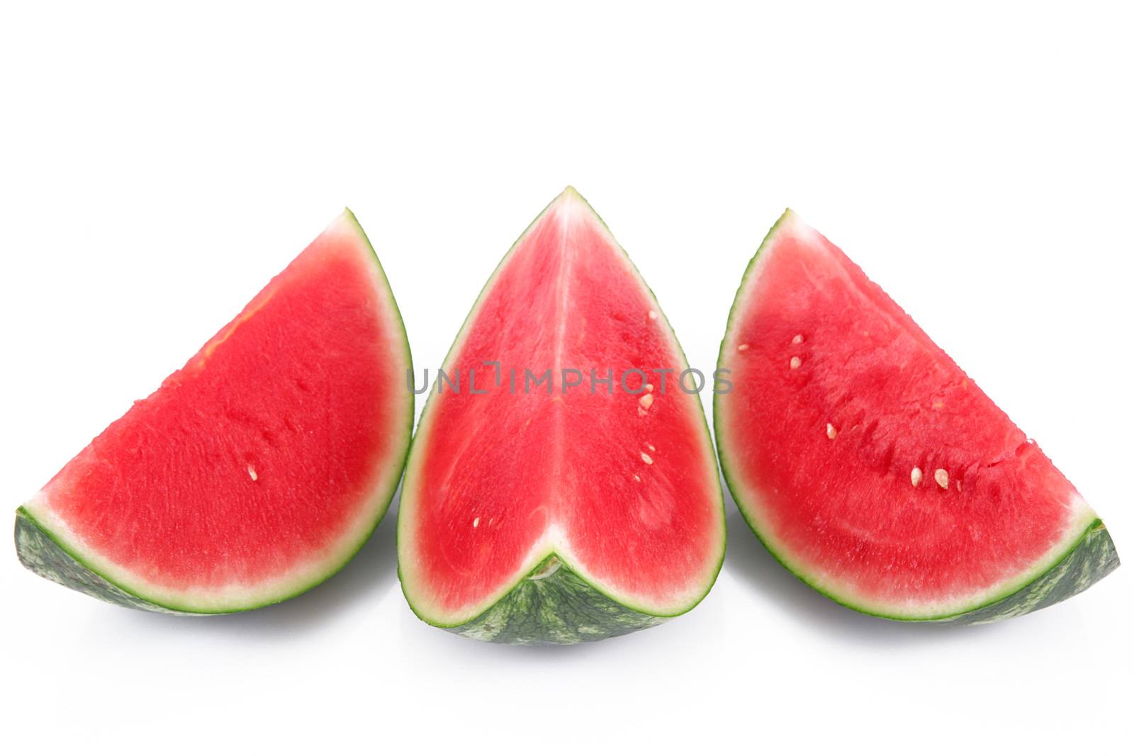 fresh watermelon on white background
