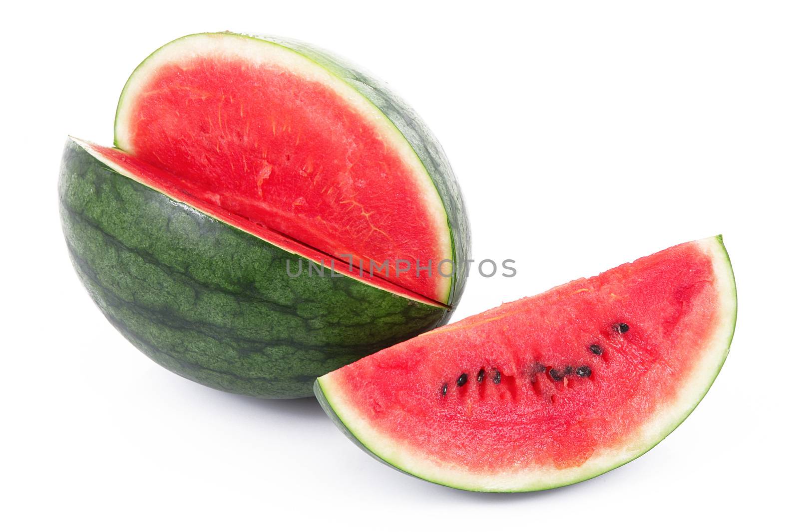 fresh watermelon on white background