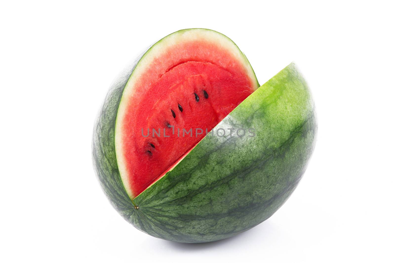 fresh watermelon on white background