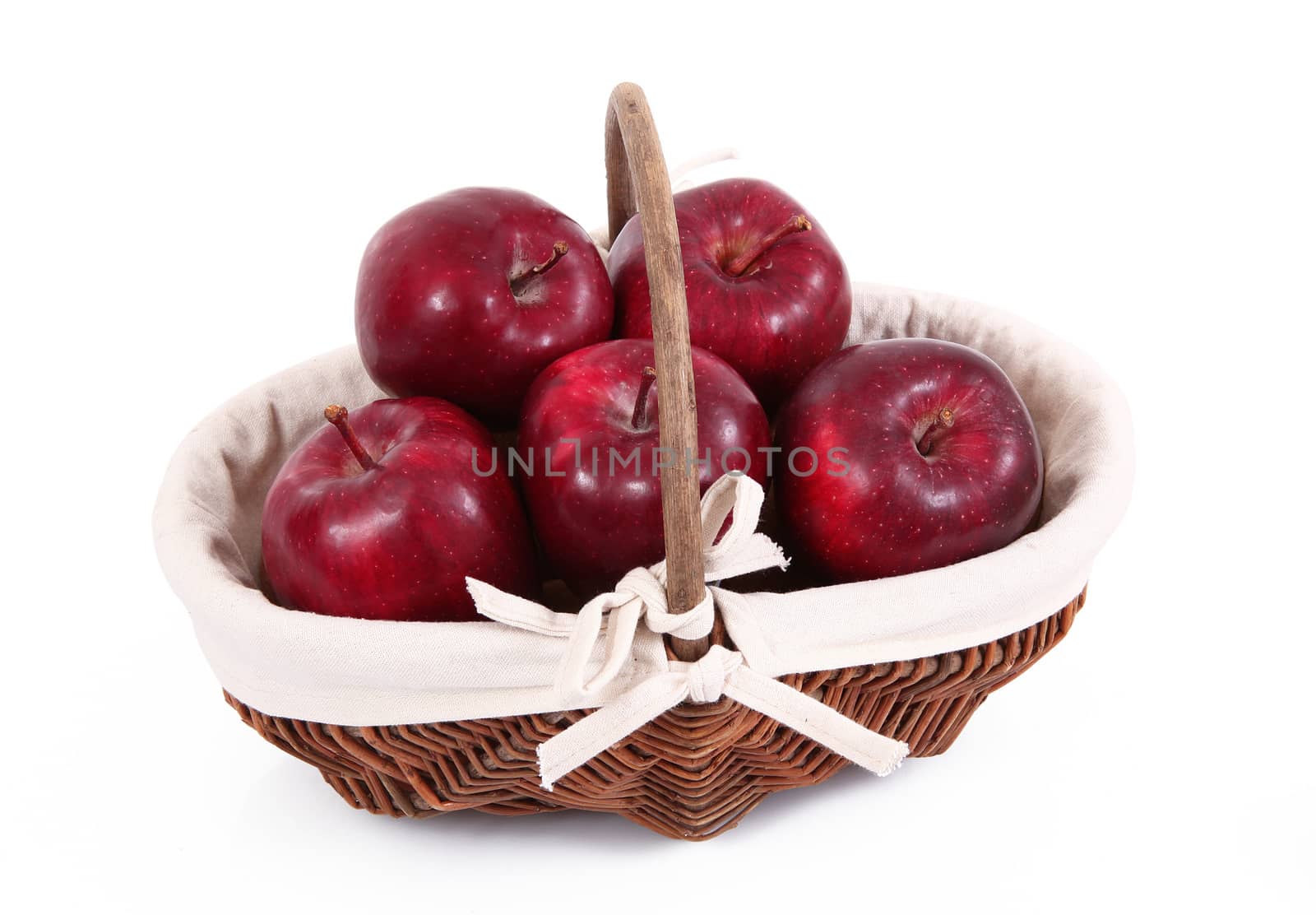 fresh apple on white background