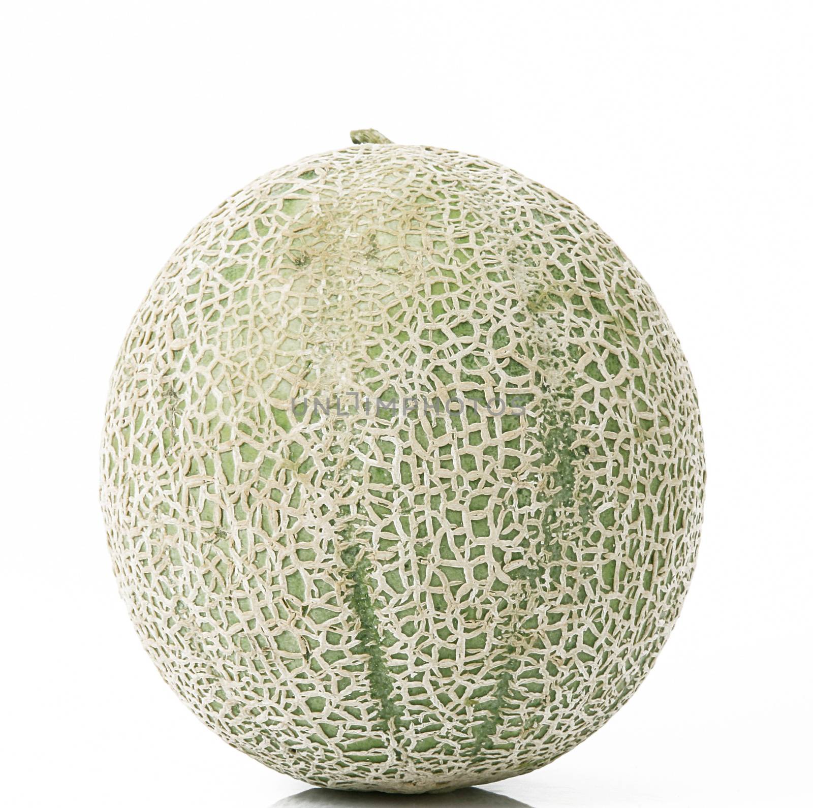 fresh melon on white background