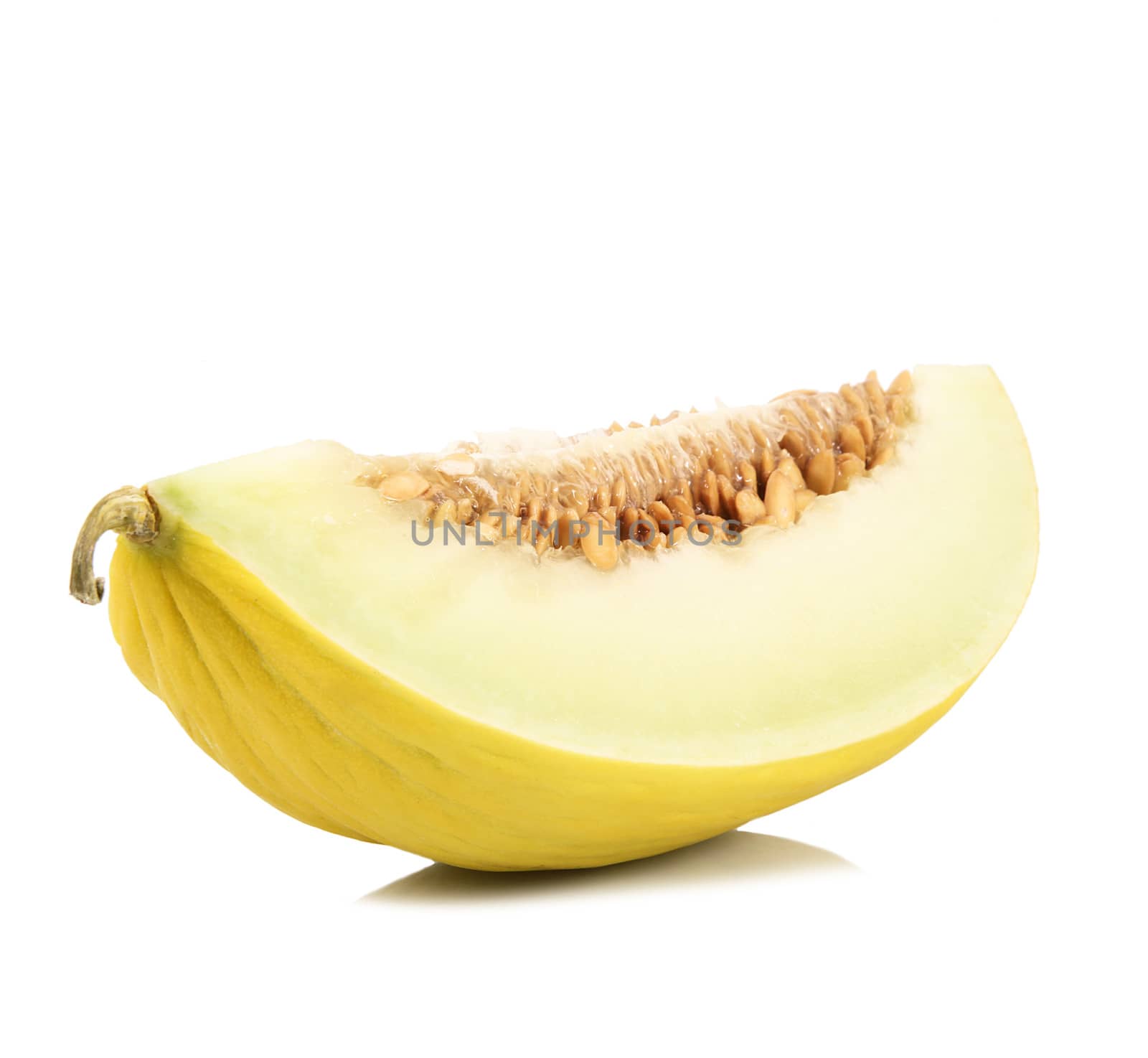 fresh melon on white background