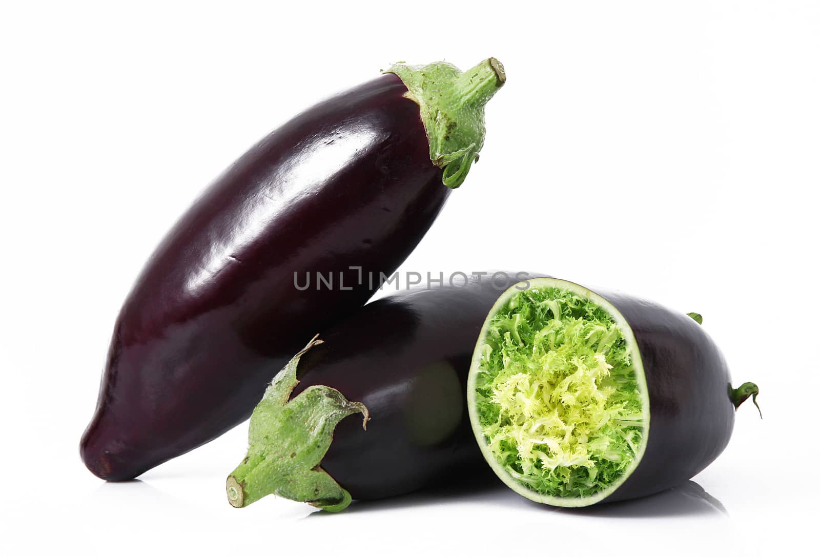 strange ibrid vegetable eggplant-salad