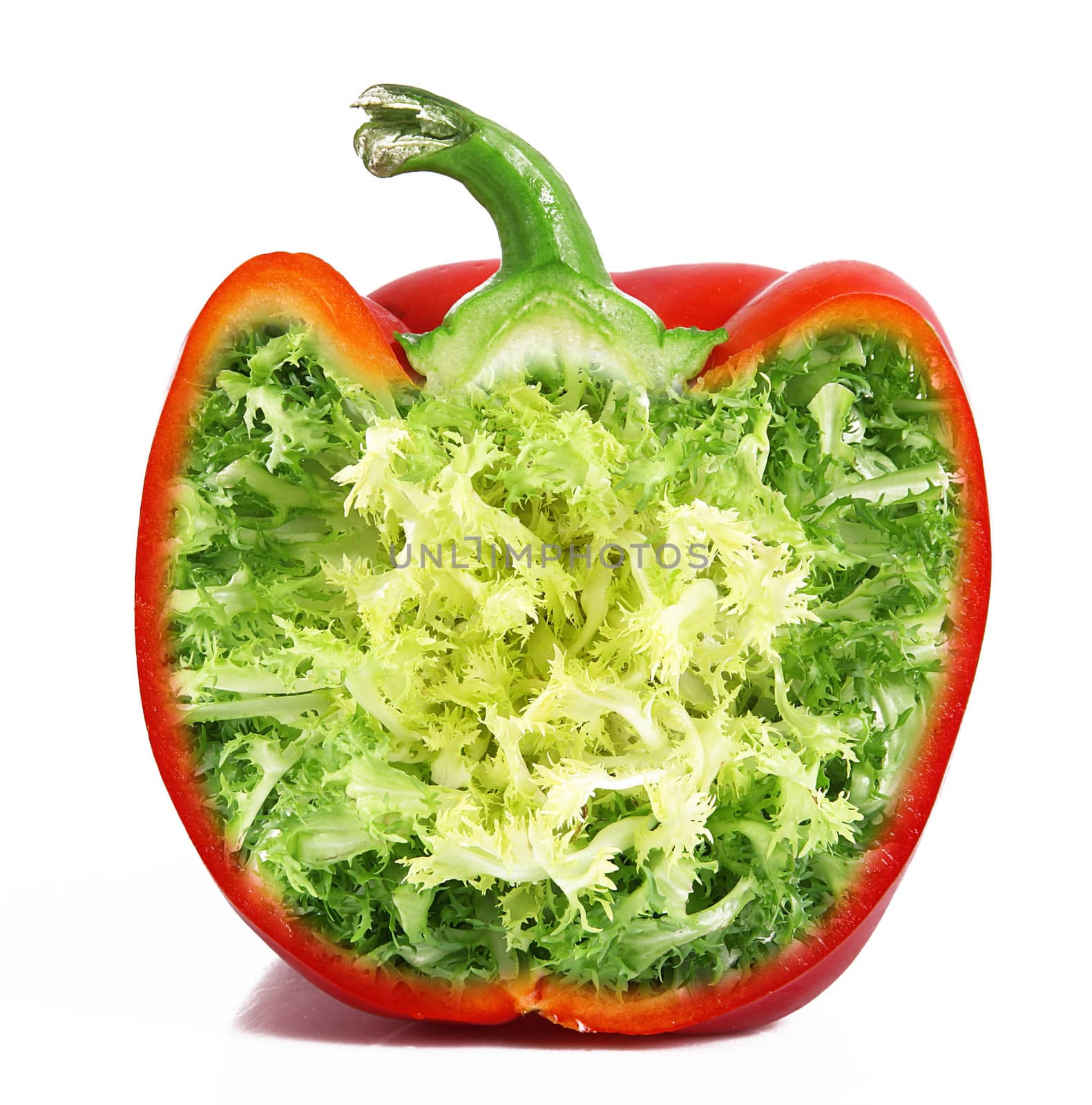 strange ibrid vegetable fruit pepper-salad