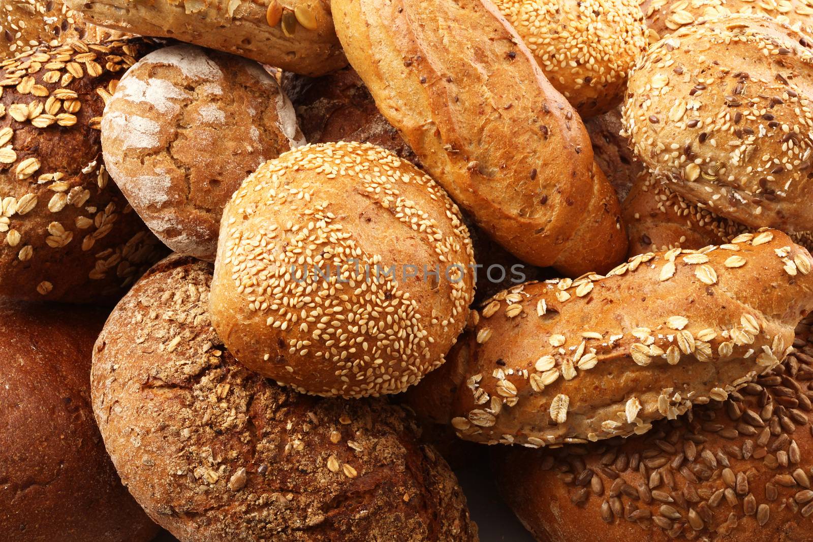 great fresh italian bread background
