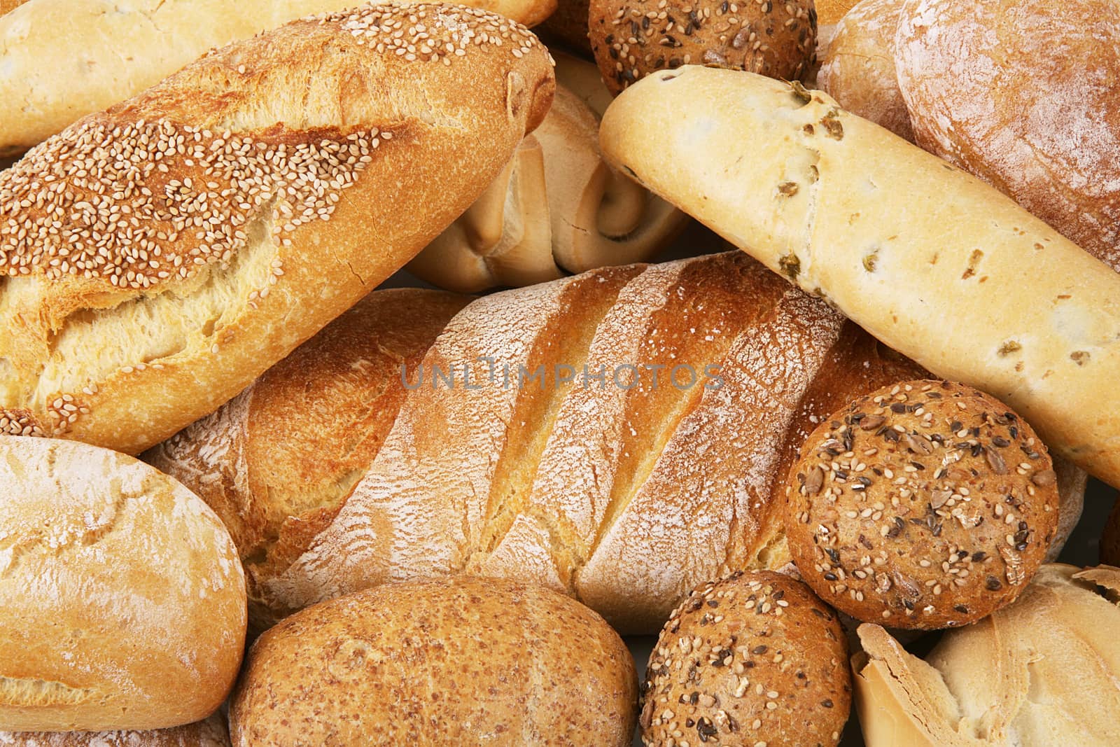 great fresh italian bread background
