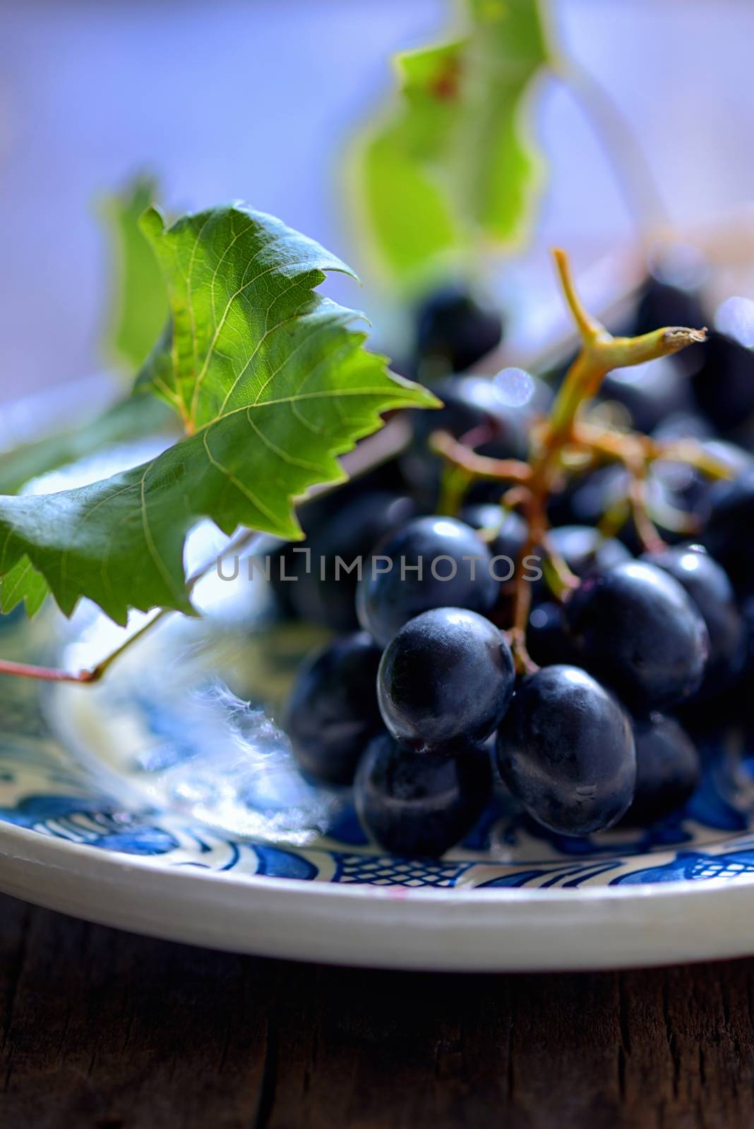 Grapes on a clay plate by mady70