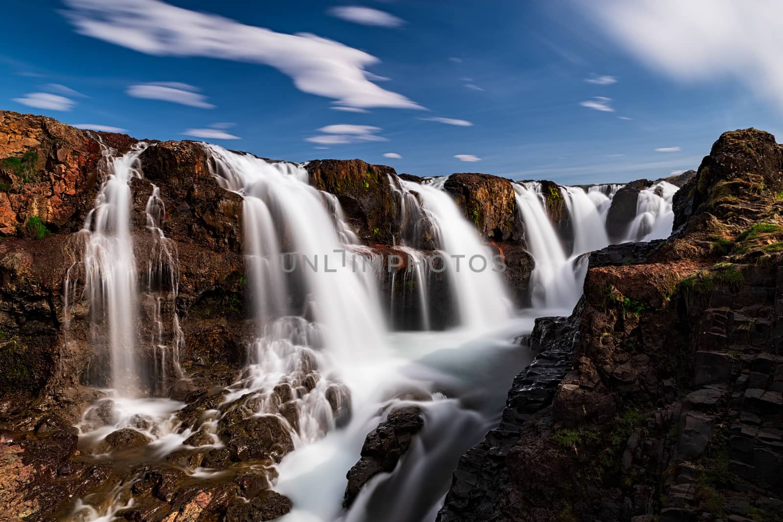 Kolugljufur waterfall in Iceland by LuigiMorbidelli