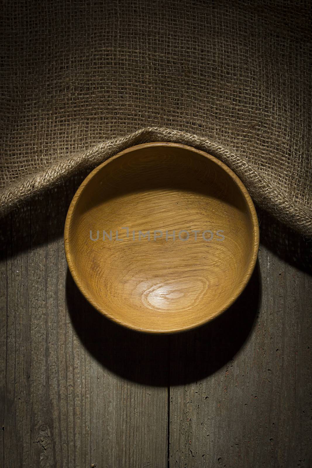 Wooden plate on the table by VIPDesignUSA
