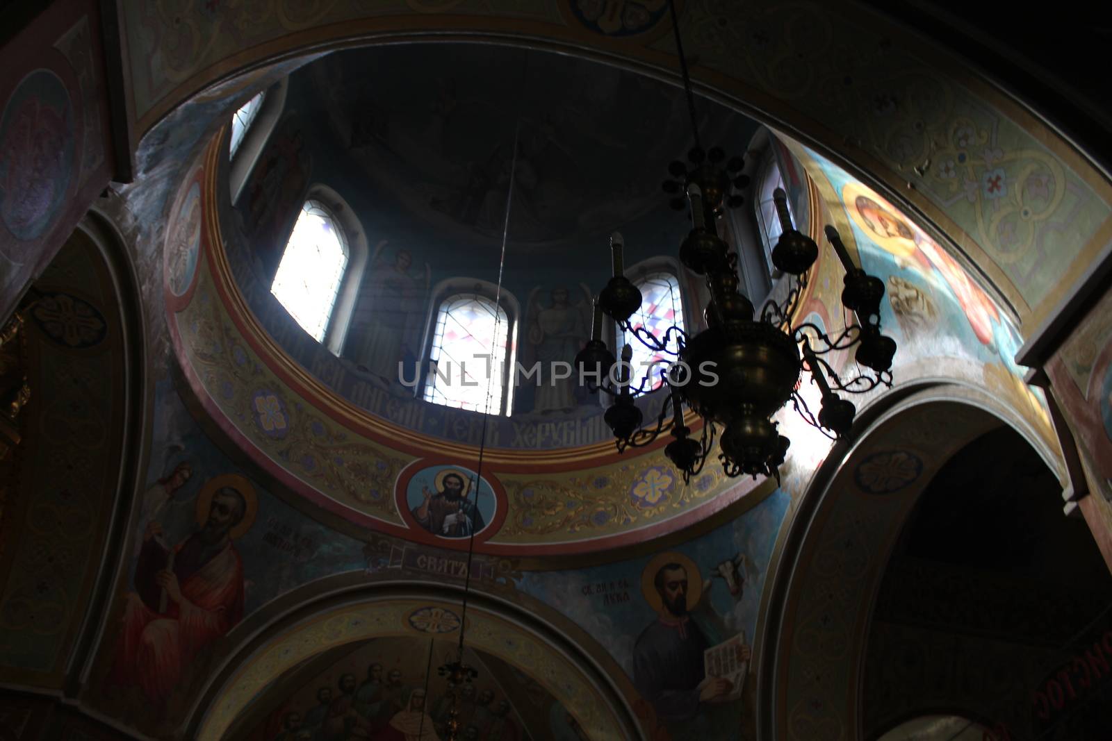 Inside the beautiful Orthodox Church in Ukraine