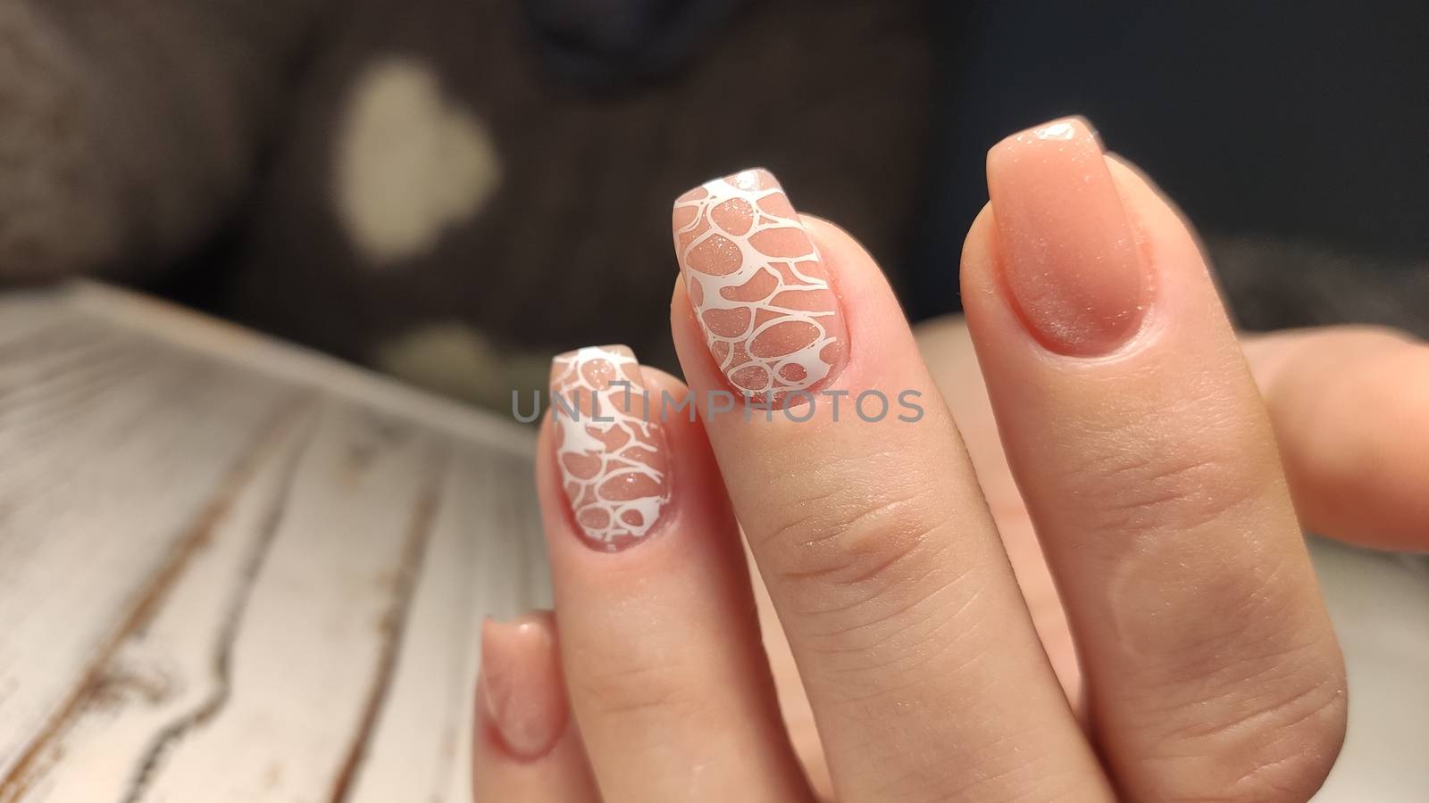 Youth manicure design, beautiful female hands with sexy manicure. by SmirMaxStock