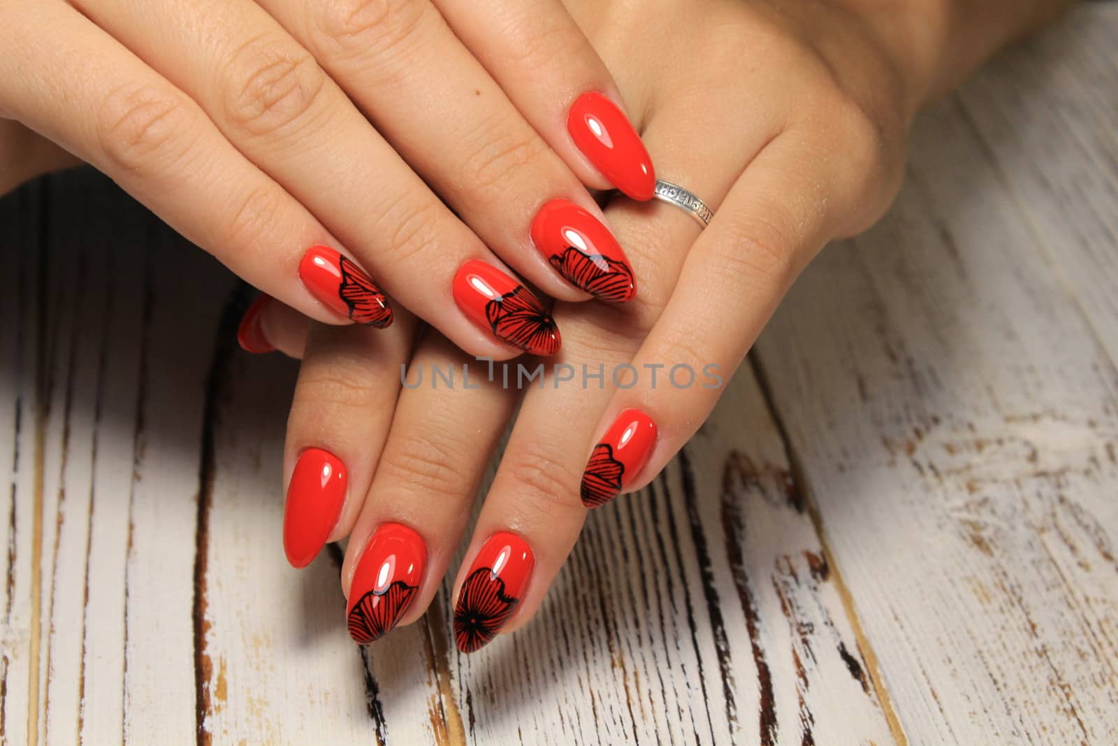 Steep and very stylish design of manicure by SmirMaxStock