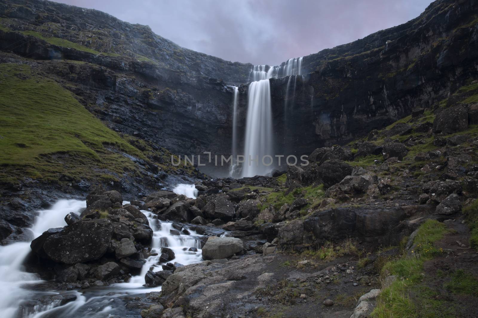 Fossa waterfall, Faroe Islands by vlad-m