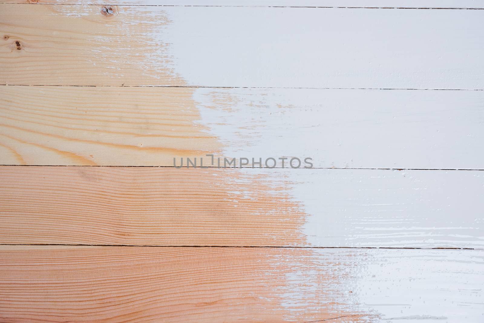 Top view of white paint on wooden pallet texture for copy space background