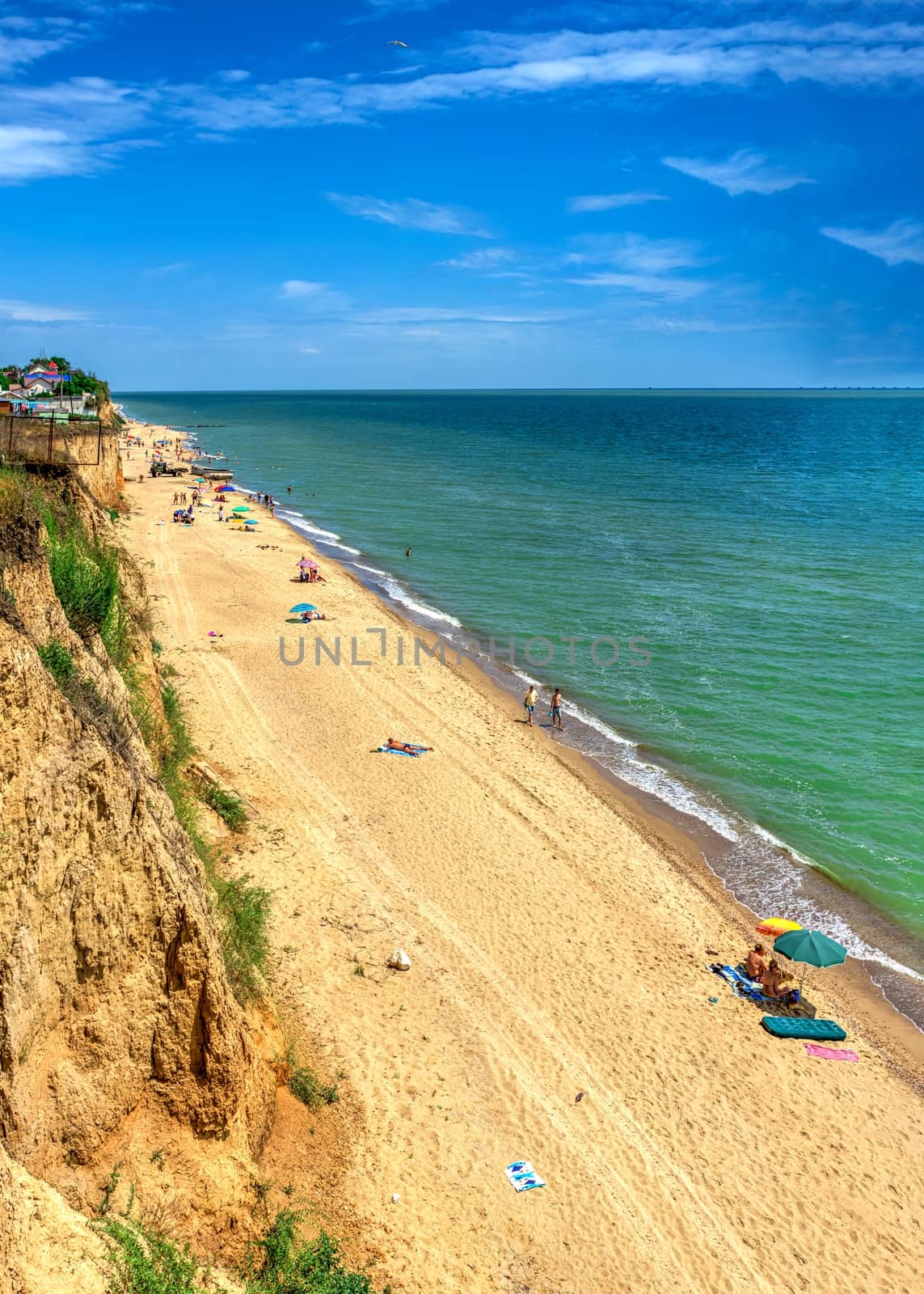 Deserted beach in Sanzheyka, Ukraine by Multipedia