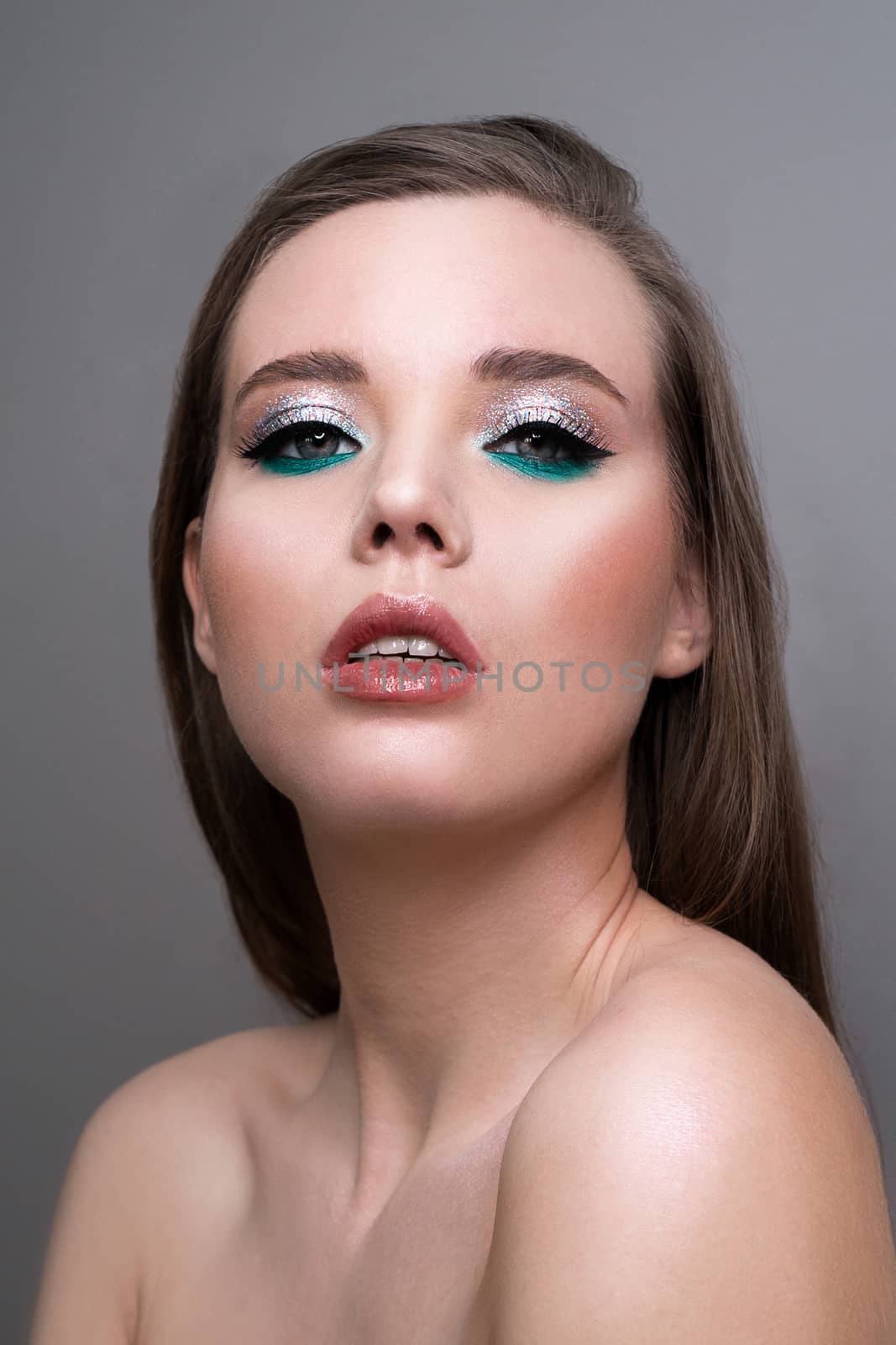 Professional beauty eyes makeup. Make up closeup by natali_brill