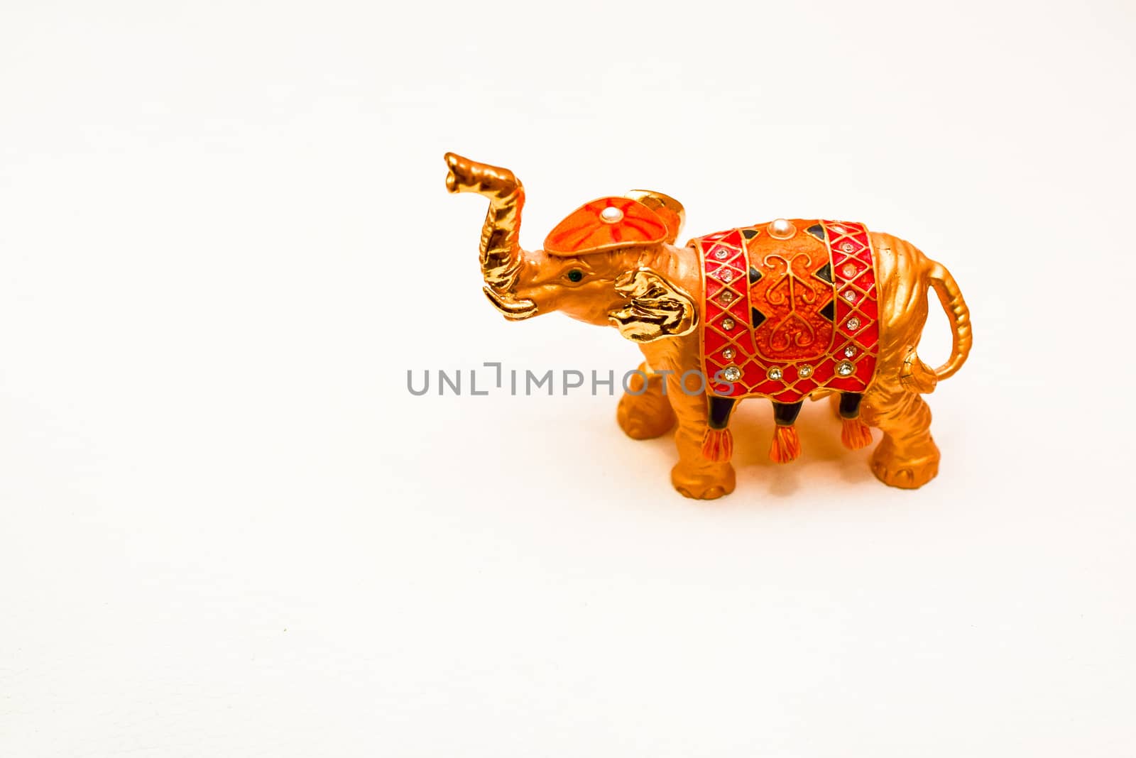 miniature figurine elephant made of semi-precious materials