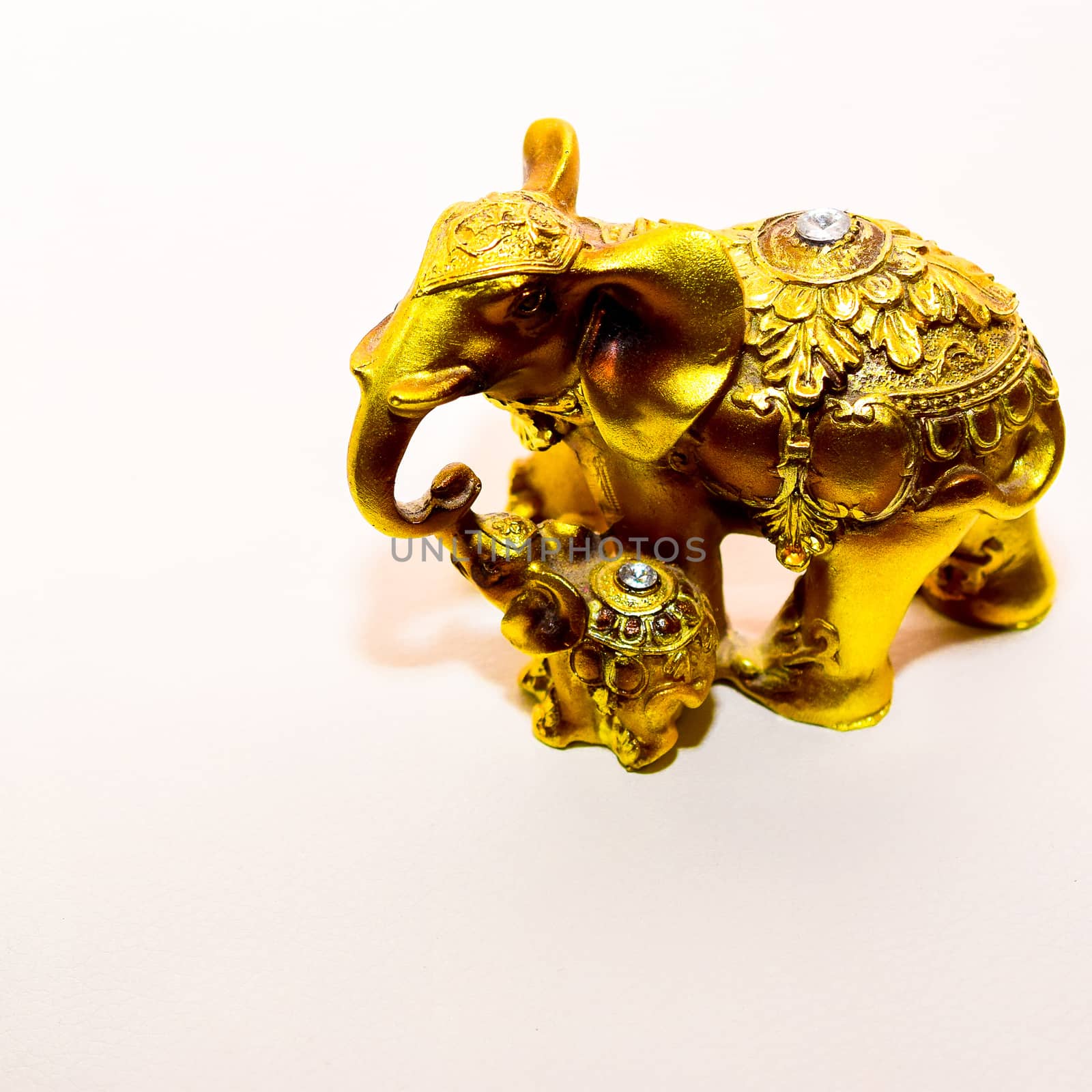 miniature figurine elephant made of semi-precious materials by alexandr_sorokin