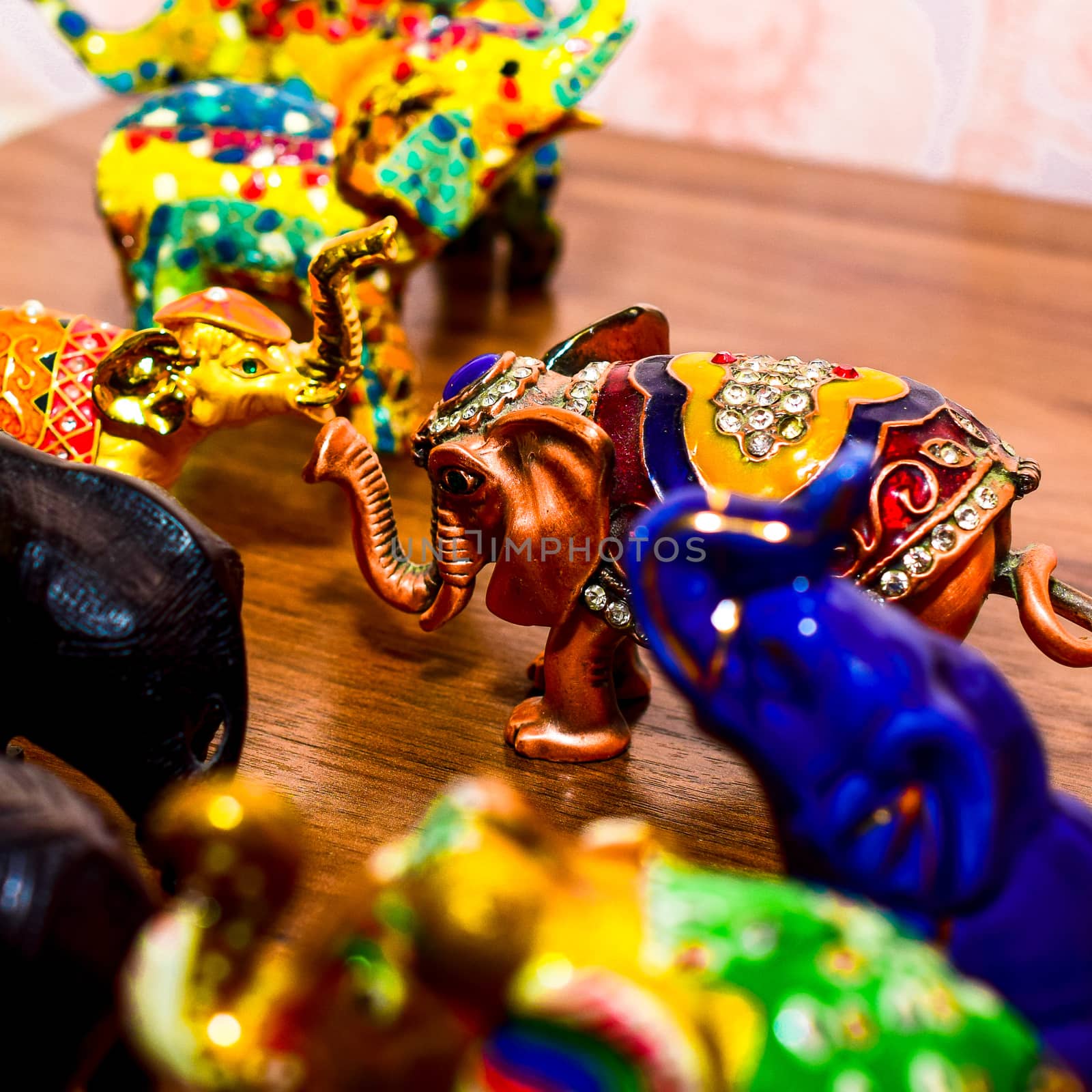 miniature figurine elephant made of semi-precious materials by alexandr_sorokin