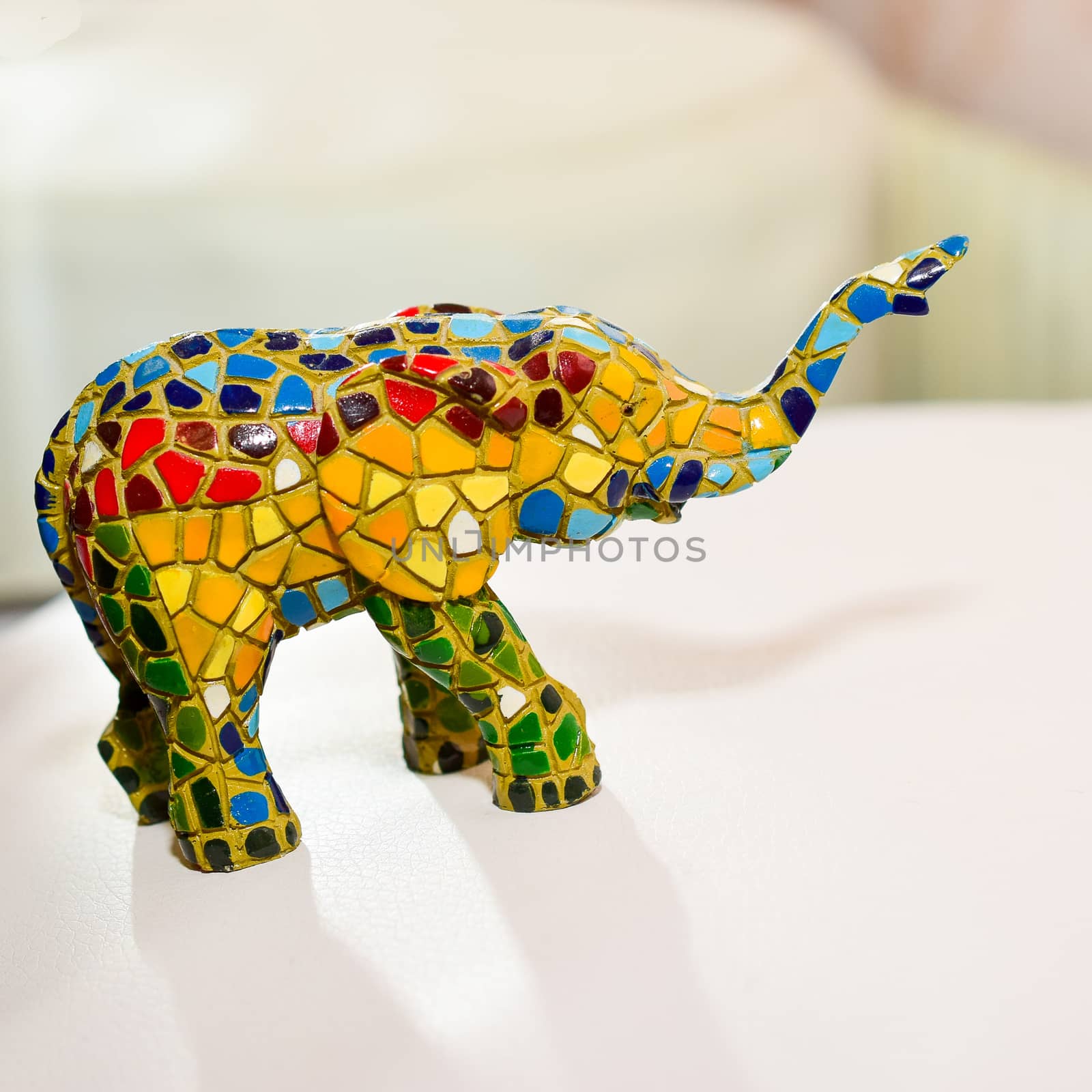 miniature figurine elephant made of semi-precious materials by alexandr_sorokin