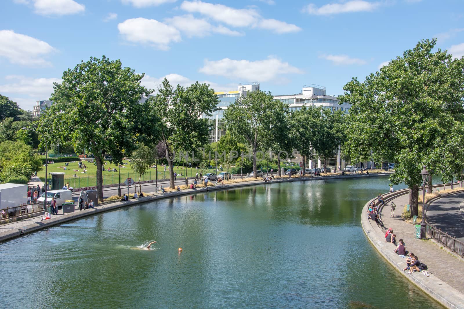 discovery of Paris and the banks of the Seine in summer, France