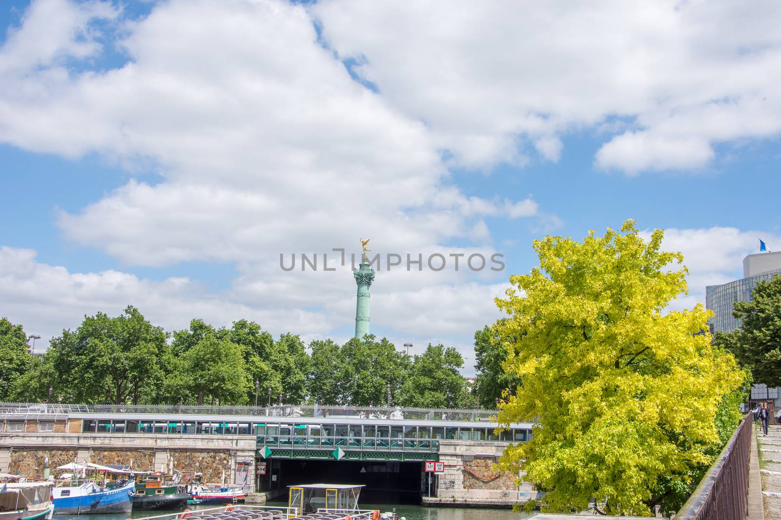 discovery of Paris and the banks of the Seine in summer, France