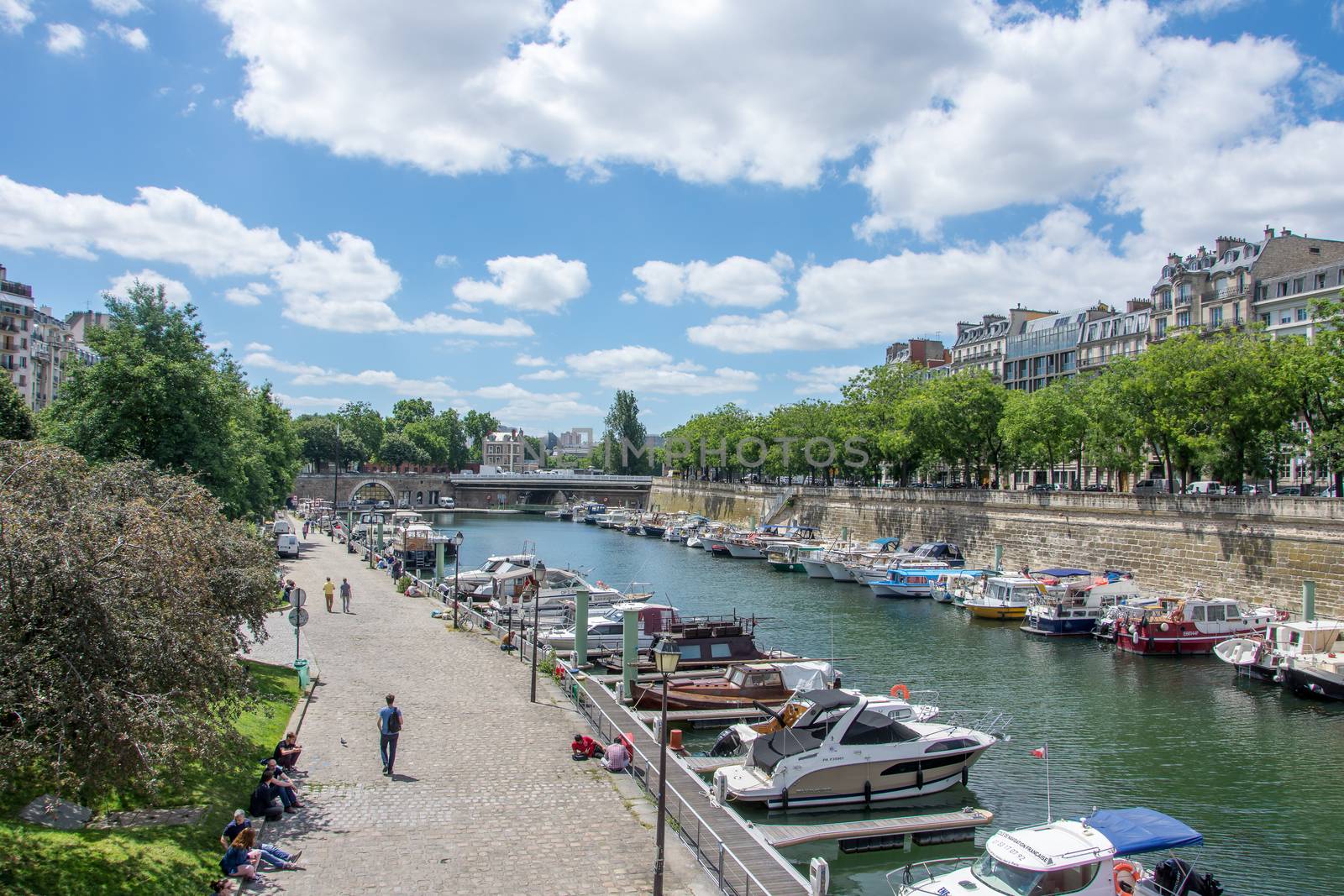 discovery of Paris and the banks of the Seine in summer, France