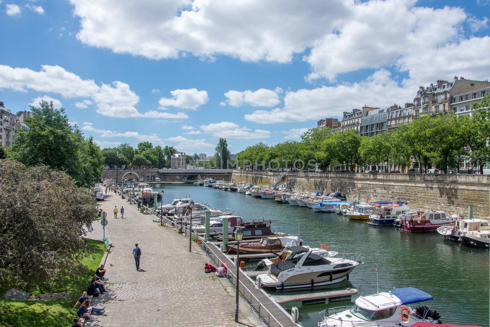 discovery of Paris and the banks of the Seine in summer, France