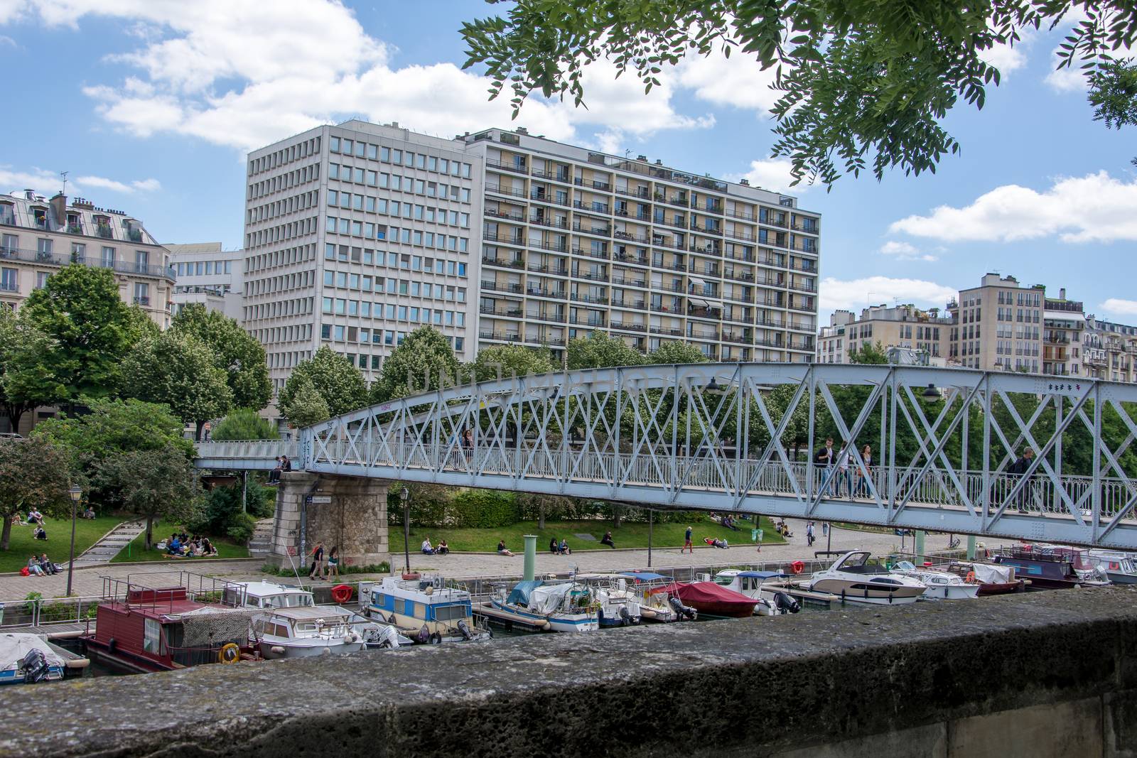 discovery of Paris and the banks of the Seine in summer, France
