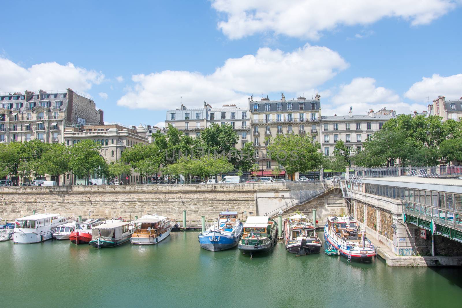 discovery of Paris and the banks of the Seine in summer, France