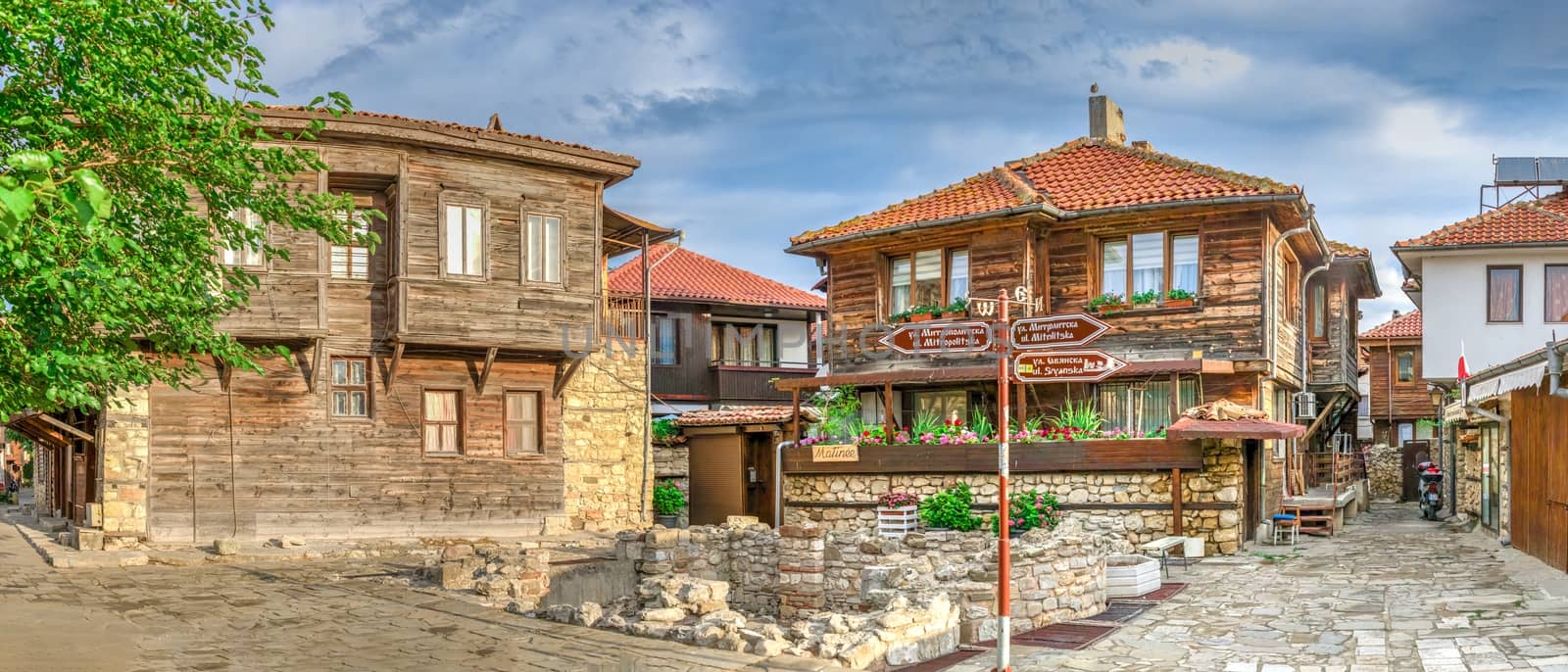 Streets of the old town of Nessebar, Bulgaria by Multipedia