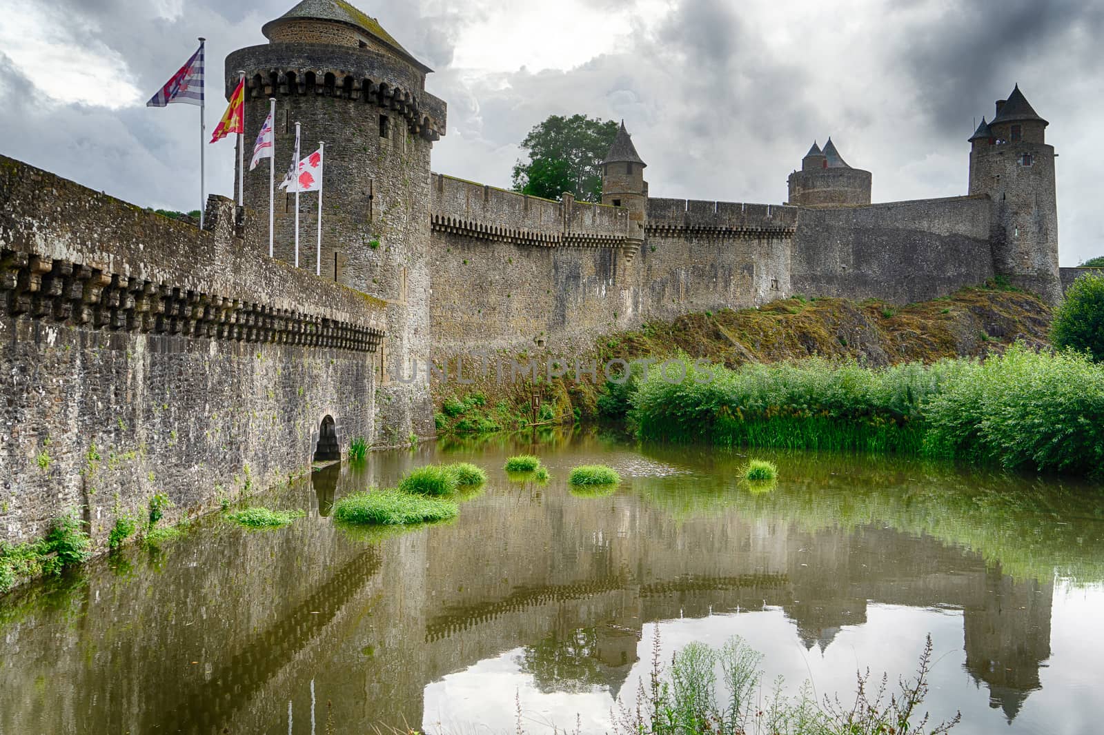 Fougères castle in Normandy tourist attraction by javax
