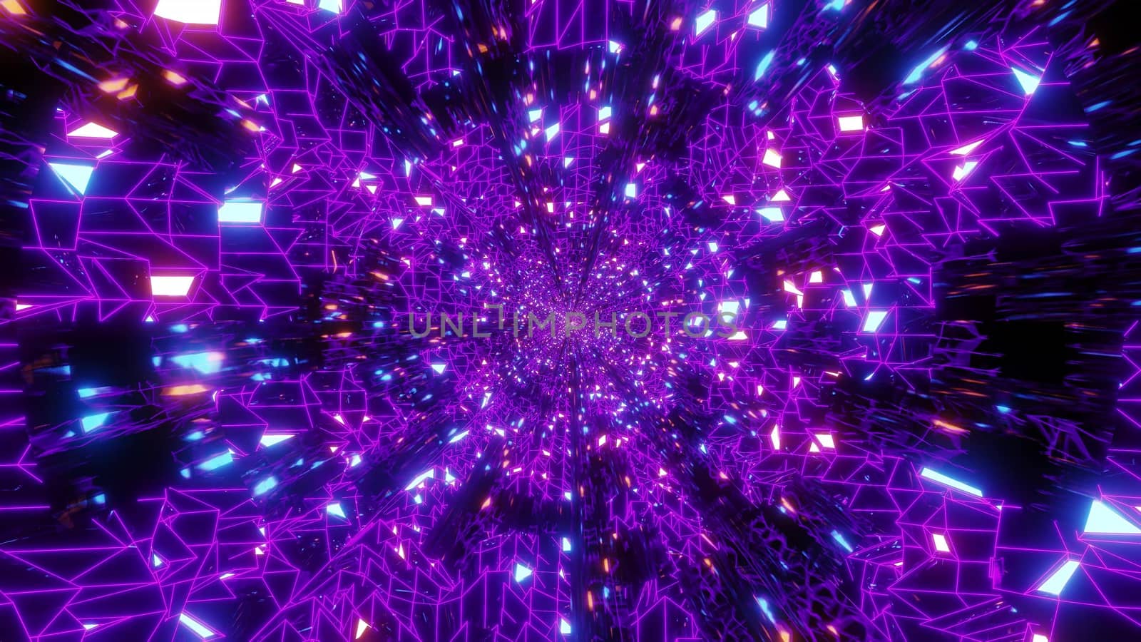 abstract wireframe design space galaxy 3d illustration wallpaper background, glowing wireframe and reflecions 3d rendering art