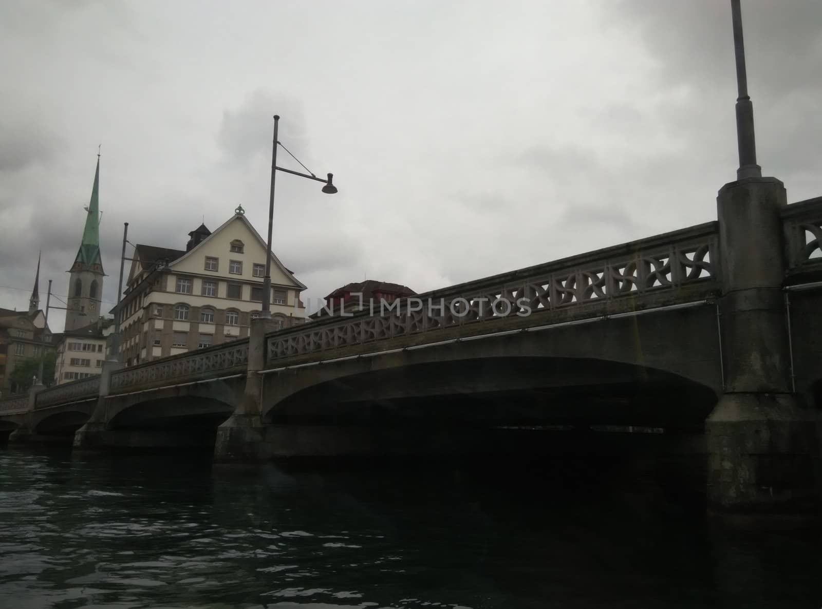 visiting bridge during a rainy day