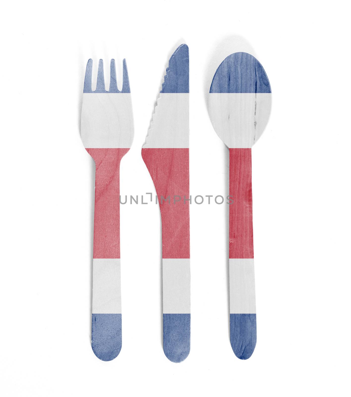 Eco friendly wooden cutlery - Plastic free concept - Flag of Cos by michaklootwijk