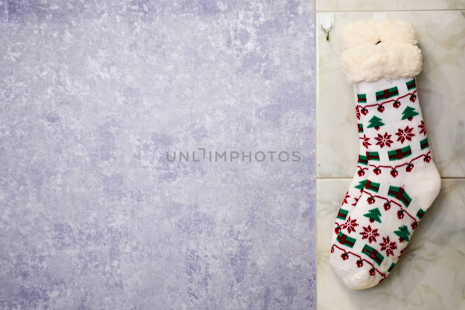 bright colored socks for Christmas or new year gifts and surprises by alexandr_sorokin