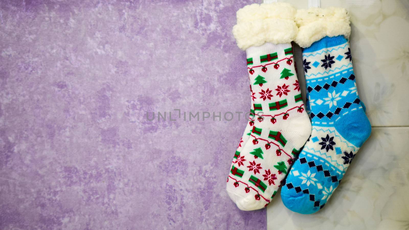 bright colored socks for Christmas or new year gifts and surprises