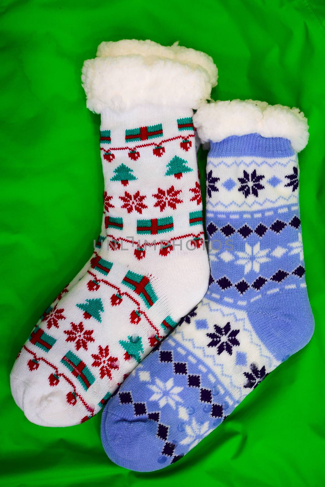 bright colored socks for Christmas or new year gifts and surprises