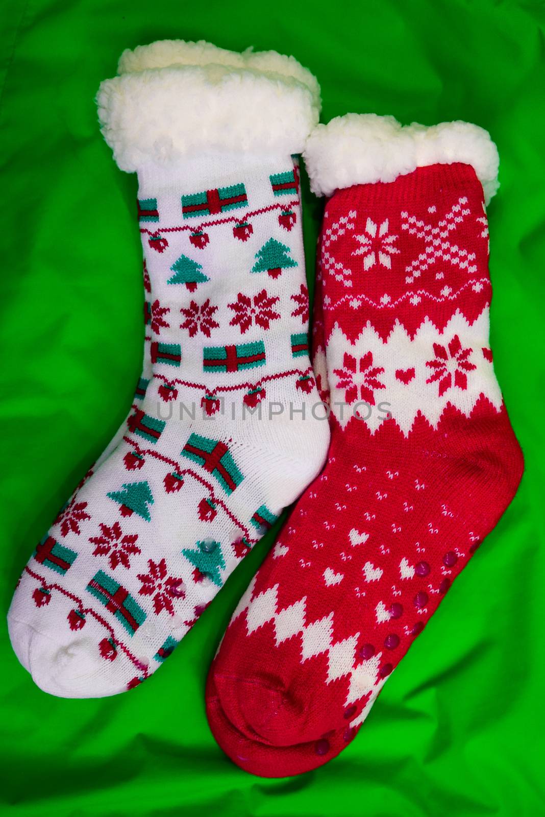 bright colored socks for Christmas or new year gifts and surprises