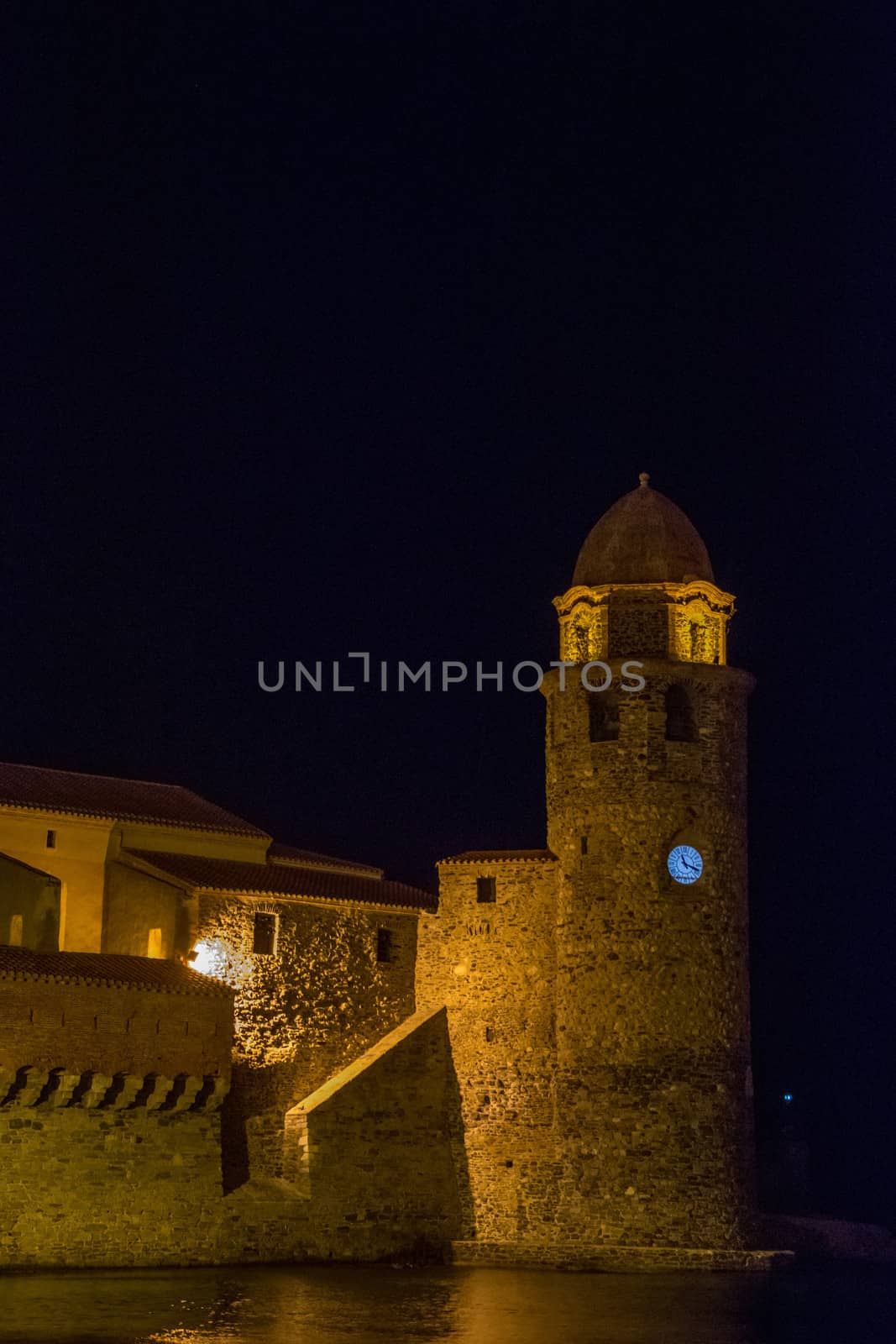 discovery of Collioure on a summer evening. Pyrenes, France