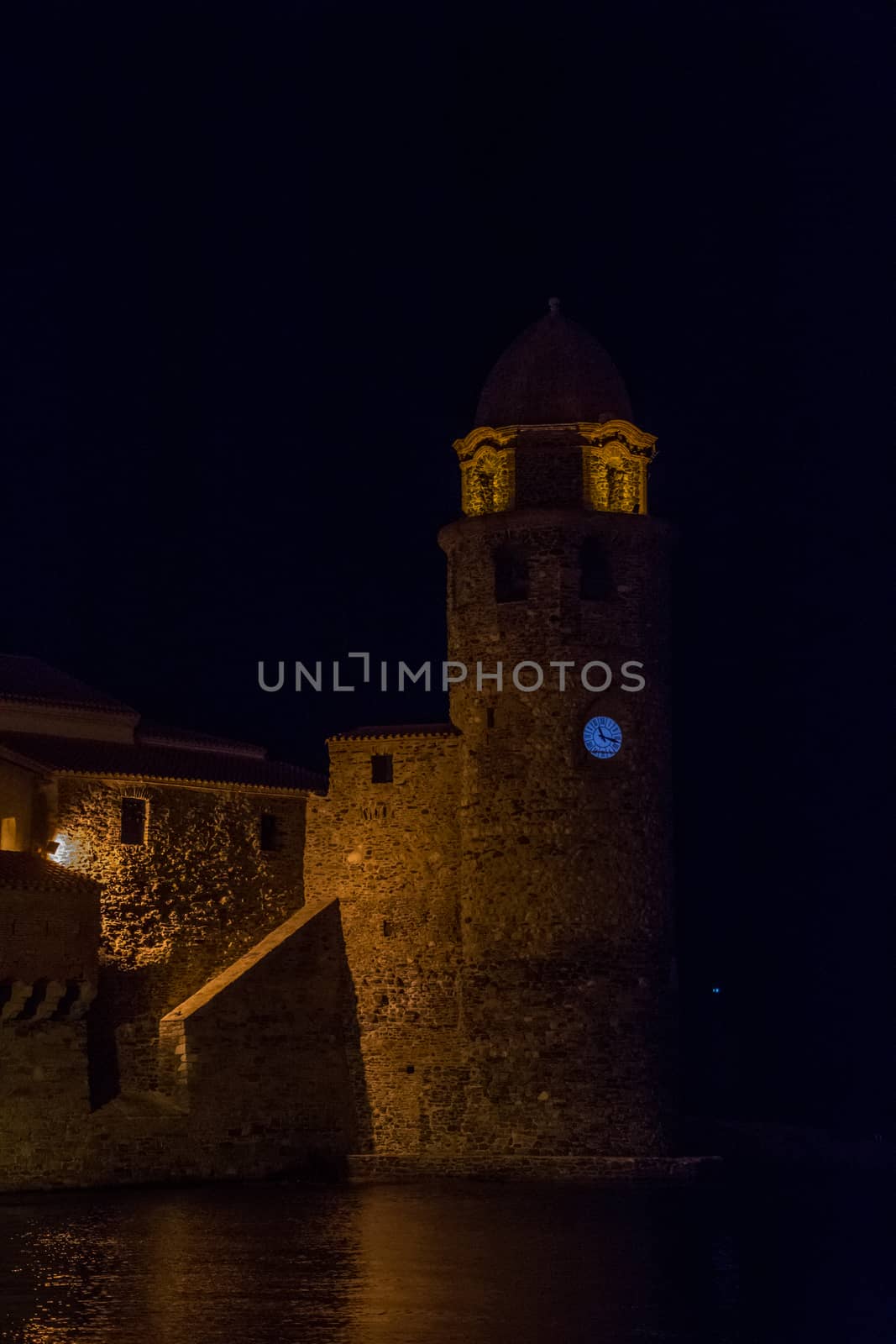discovery of Collioure on a summer evening. Pyrenes, France
