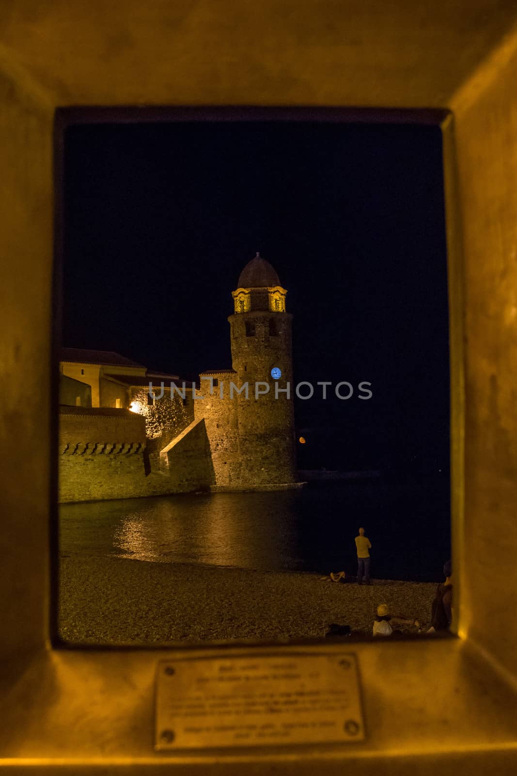 discovery of Collioure on a summer evening. Pyrenes, France