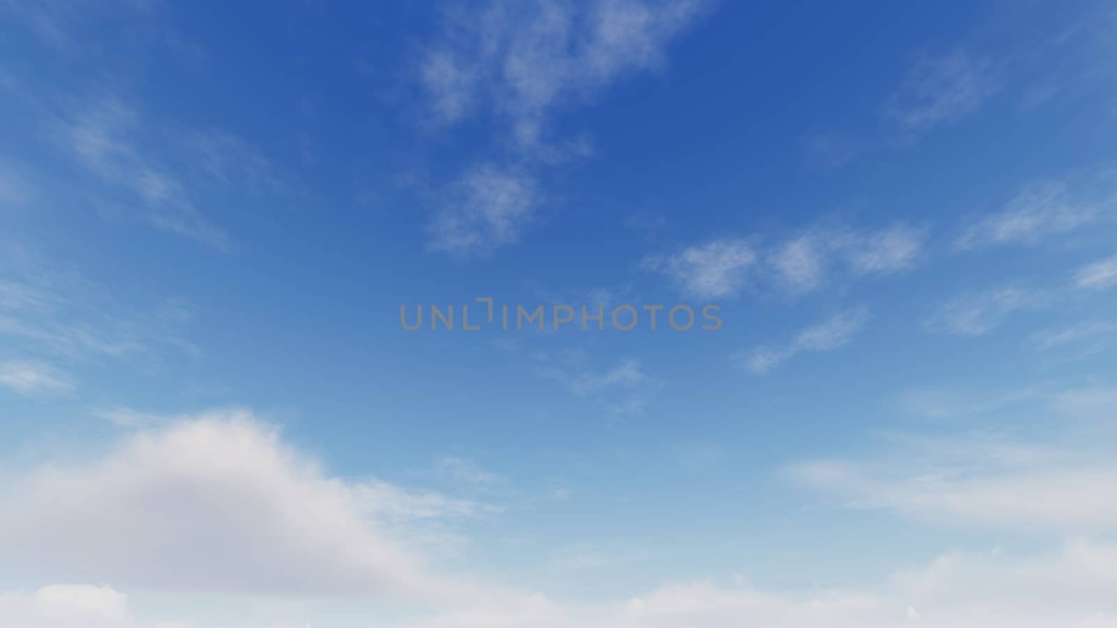 Cloudy blue sky abstract background, blue sky background with tiny clouds, 3d rendering

