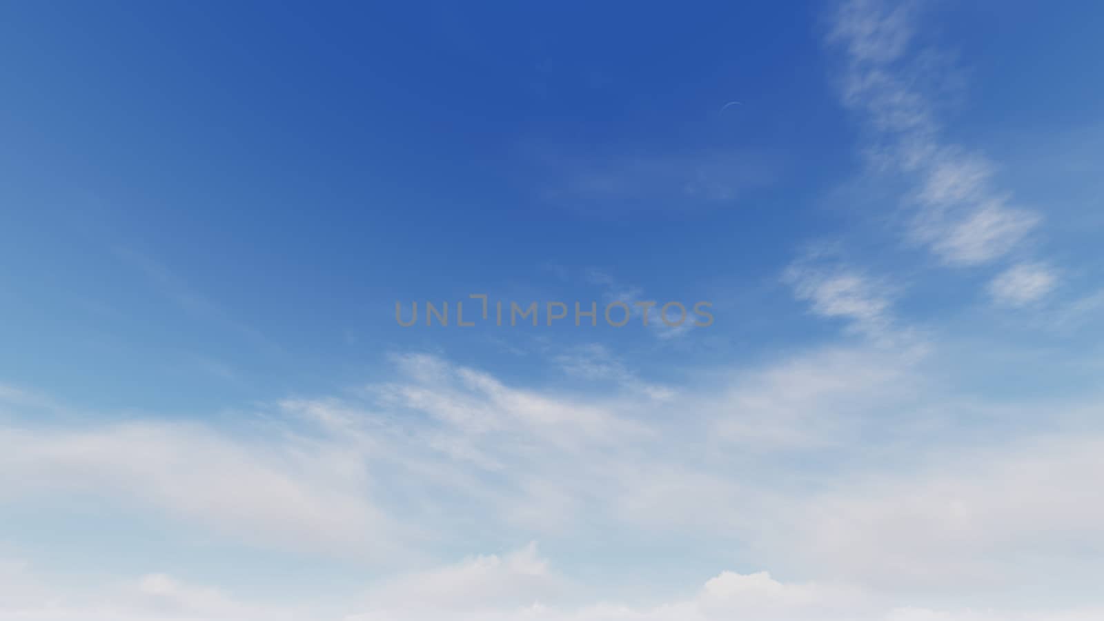 Cloudy blue sky abstract background, blue sky background with tiny clouds, 3d rendering

