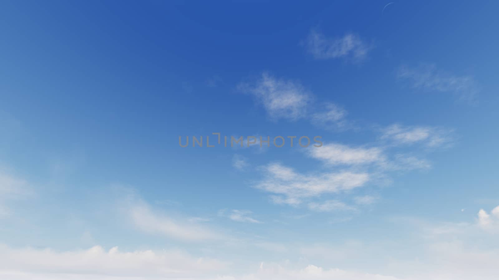 Cloudy blue sky abstract background, blue sky background with tiny clouds, 3d rendering

