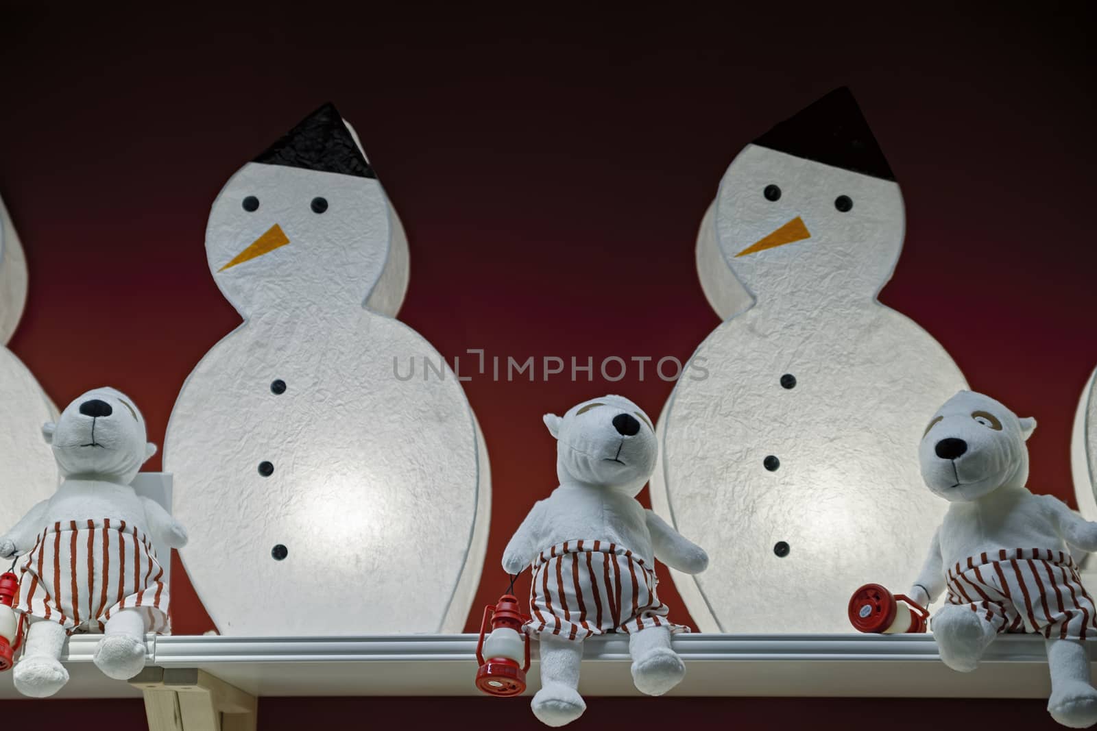 New Year's fun snowmen and Christmas soft toys by bonilook