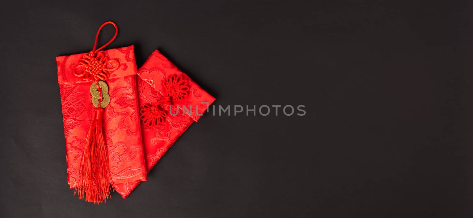 Chinese new year festival concept, flat lay top view, Happy Chin by Sorapop